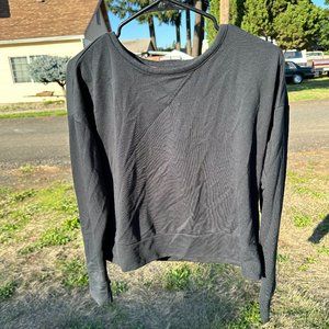 NIKE Women's Yoga Long Sleeved Top - Black - Size Small